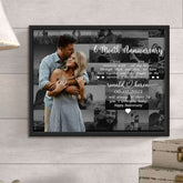 Custom Anniversary Collage Frame – Personalized Couple Keepsake